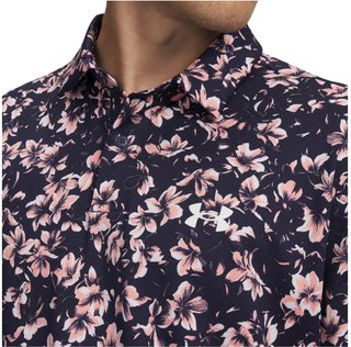 Under Armour Matchplay Printed Herren Poloshirt, midnight navy/posh pink