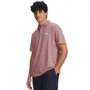 Under Armour Matchplay Printed Herren Poloshirt, posh pink/midnight navy