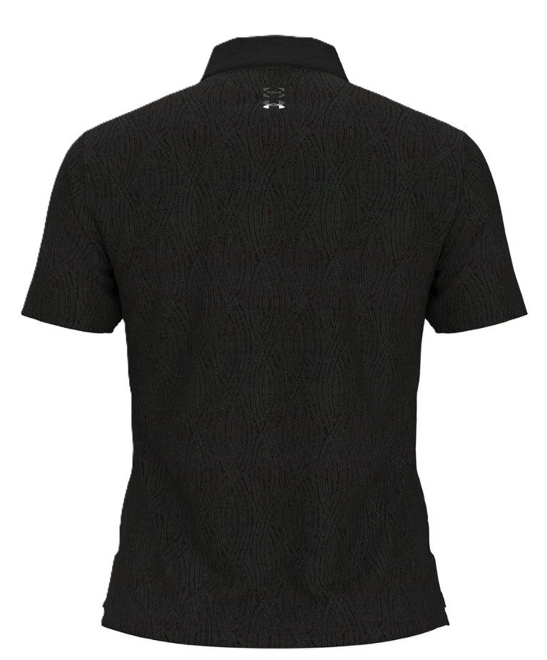 Under Armour Halo Bonded Jacquard Damen Poloshirt, schwarz