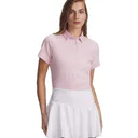 Under Armour Drive Printed Damen Poloshirt, prime pink/white
