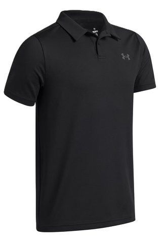 Under Armour Matchplay Kinder Poloshirt, schwarz