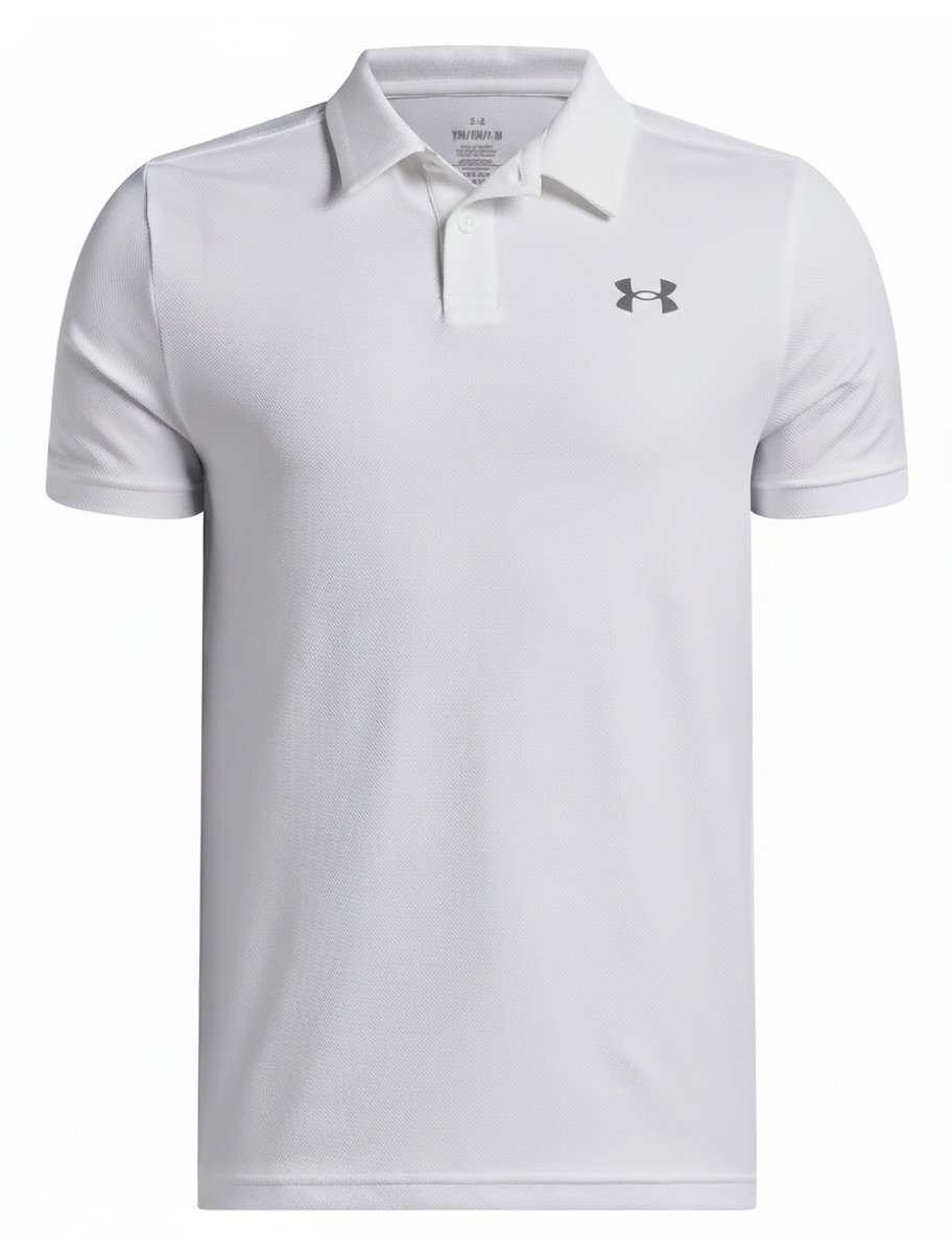 Under Armour Matchplay Junior Polo, weiß/castlerock