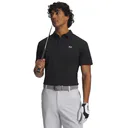 Under Armour Tee To Green Pique Herren Polo, schwarz/weiß