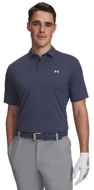 Under Armour Tee To Green Pique Herren Poloshirt, dunkelblau