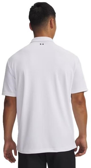 Under Armour Tee To Green Pique Herren Poloshirt, weiss/schwarz
