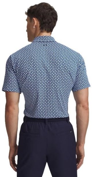 Under Armour T2G Printed Herren Poloshirt, blau/weiss