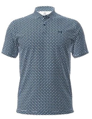 Under Armour T2G Printed Herren Poloshirt, blau/weiss