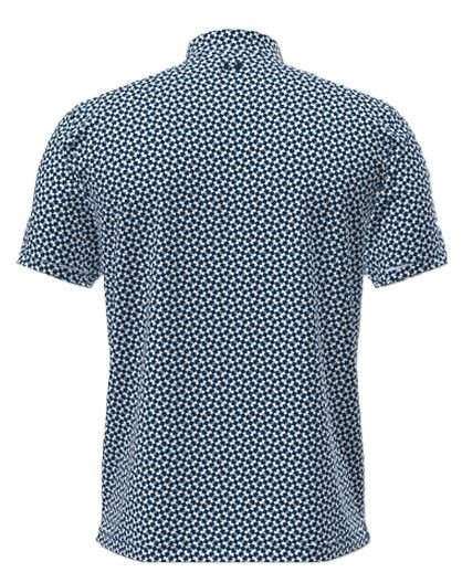 Under Armour T2G Printed Herren Poloshirt, blau/weiss