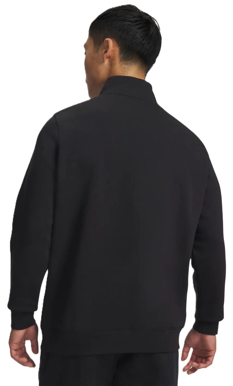 Under Armour Icon Fleece 1/4 Zip Herren Sweatshirt, schwarz