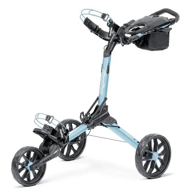 Bag Boy Nitron Auto-Open Golf Trolley, ice blau/weiss