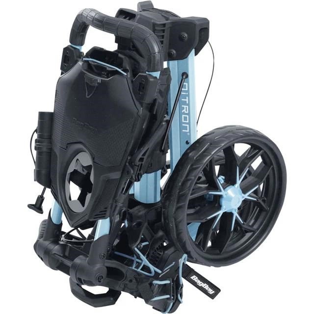 Bag Boy Nitron Auto-Open Golf Trolley, ice blau/weiss
