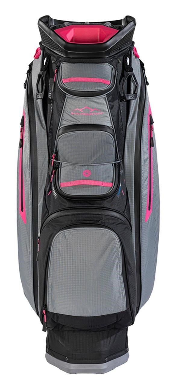 Sun Mountain H2NO C130 Cartbag, schwarz/grau/rosa