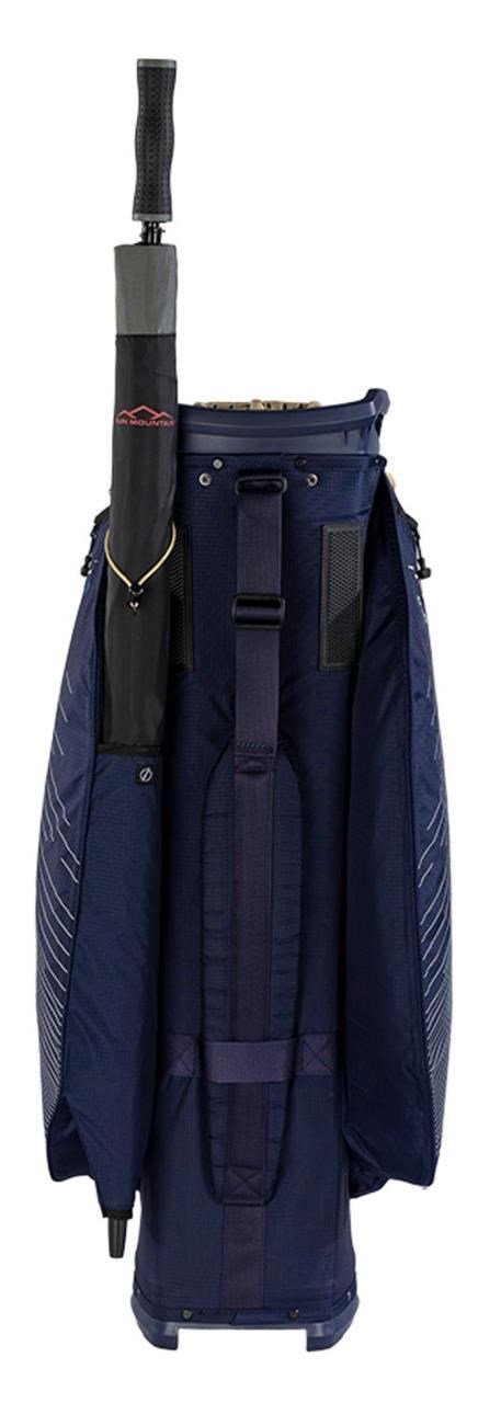 Sun Mountain H2NO C130 Cartbag, dunkelblau/gold/weiss