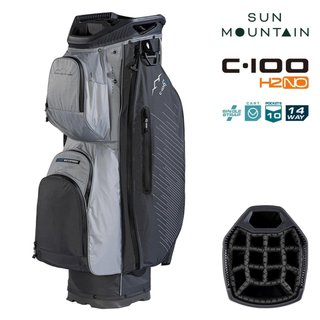 Sun Mountain H2NO C100 Waterproof Cartbag 14 WAY, steel/cadet