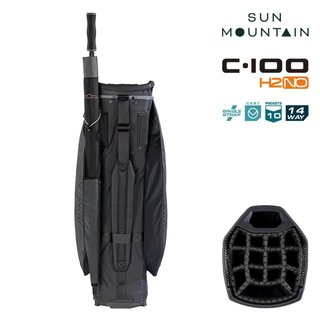 Sun Mountain H2NO C100 Waterproof Cartbag 14 WAY, steel/cadet