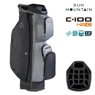 Sun Mountain H2NO C100 Waterproof Cartbag 14 WAY, steel/cadet