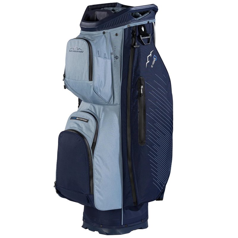 Sun Mountain H2NO C100 Waterproof Cartbag 14 WAY, navy/ash/platinum