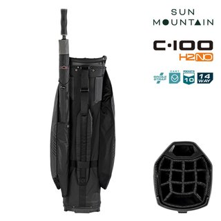 Sun Mountain H2NO C100 Waterproof Cartbag 14 WAY, black