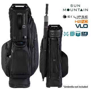 Sun Mountain H2NO  E-4.5 14 WAY VLO Waterproof Standbag, black/steel
