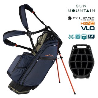 Sun Mountain H2NO  E-4.5 14 WAY VLO Waterproof Standbag, black/ink/olive