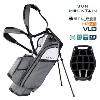 Sun Mountain H2NO  E-4.5 14 WAY VLO Waterproof Standbag, nickel/white/black