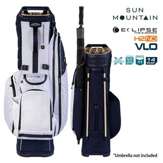 Sun Mountain H2NO  E-4.5 14 WAY VLO Waterproof Standbag, navy/gold/white