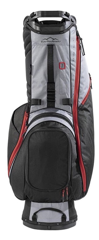 Sun Mountain Forerunner Standbag, schwarz/grau/rot