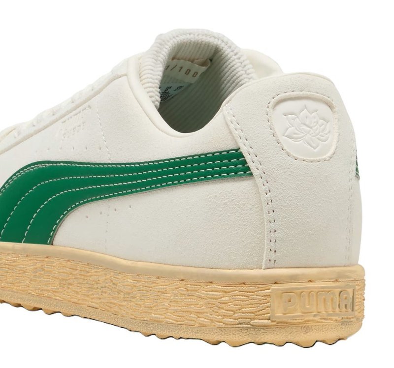 Puma Suede 30904 Herren Golfschuhe, warm white/luso green