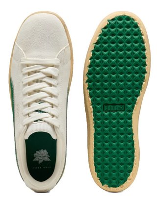Puma Suede 30904 Herren Golfschuhe, warm white/luso green