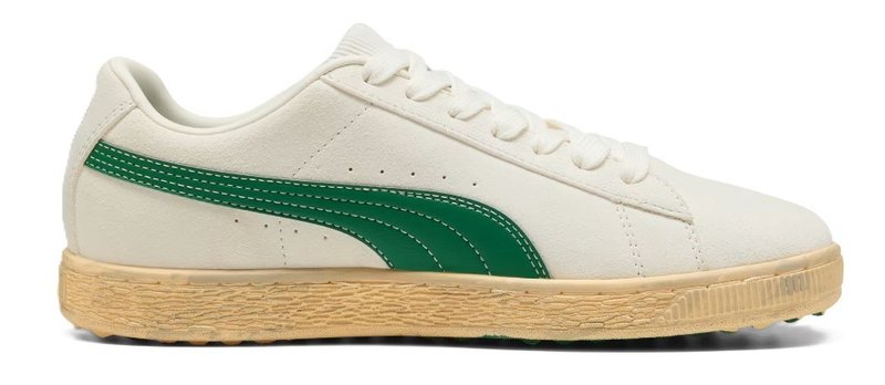 Puma Suede 30904 Herren Golfschuhe, warm white/luso green