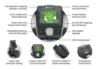 Motocaddy NEW M5 GPS Elektrotrolley, Standard-Lithium-Akku