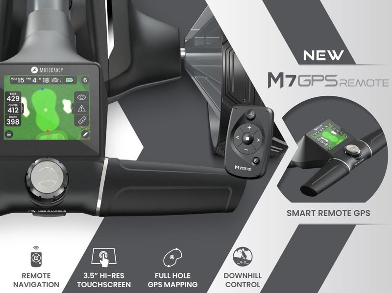 Motocaddy NEW M7 GPS REMOTE DHC Elektrotrolley
