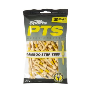 Pride Sports PTS Bamboo Step Tee 69 mm (2 3/4"), 50 Stück, gelb