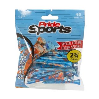 Pride Sports Special Edition Paint Splatter Holztees, 69mm, 45Stk., blau/orange
