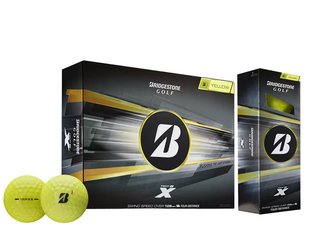 Bridgestone Tour B X Golfbälle, gelb