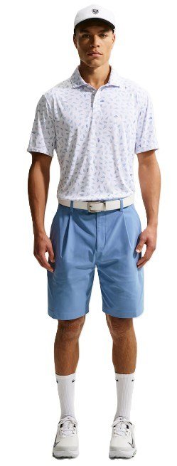 Nike Par Herren Poloshirt, white/work blue