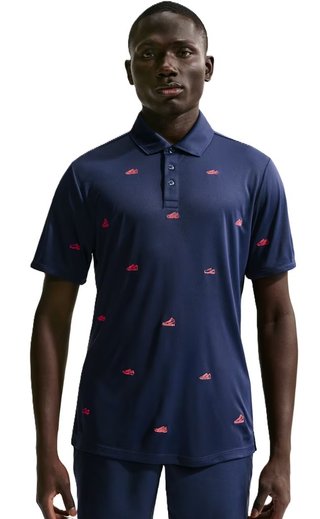 Nike Par Herren Poloshirt, navy/hot lava