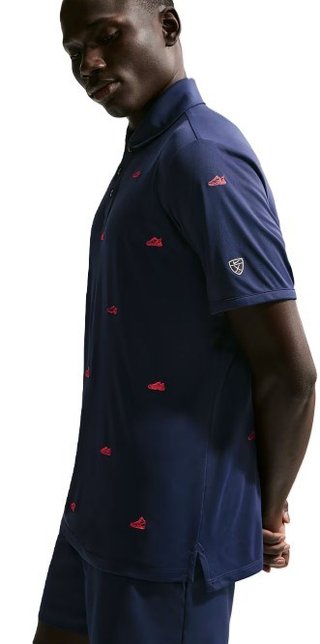 Nike Par Herren Poloshirt, navy/hot lava
