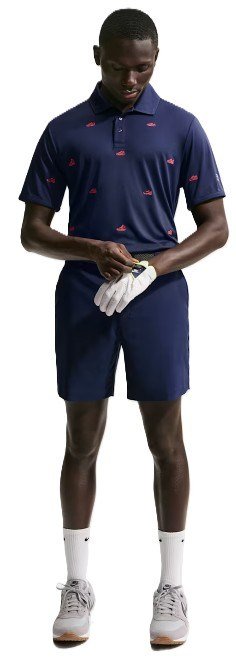Nike Par Herren Poloshirt, navy/hot lava