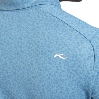 KJUS Lance Printed Herren Poloshirt, atlas blau