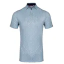 KJUS Lance Printed Herren Poloshirt, riverbank/white