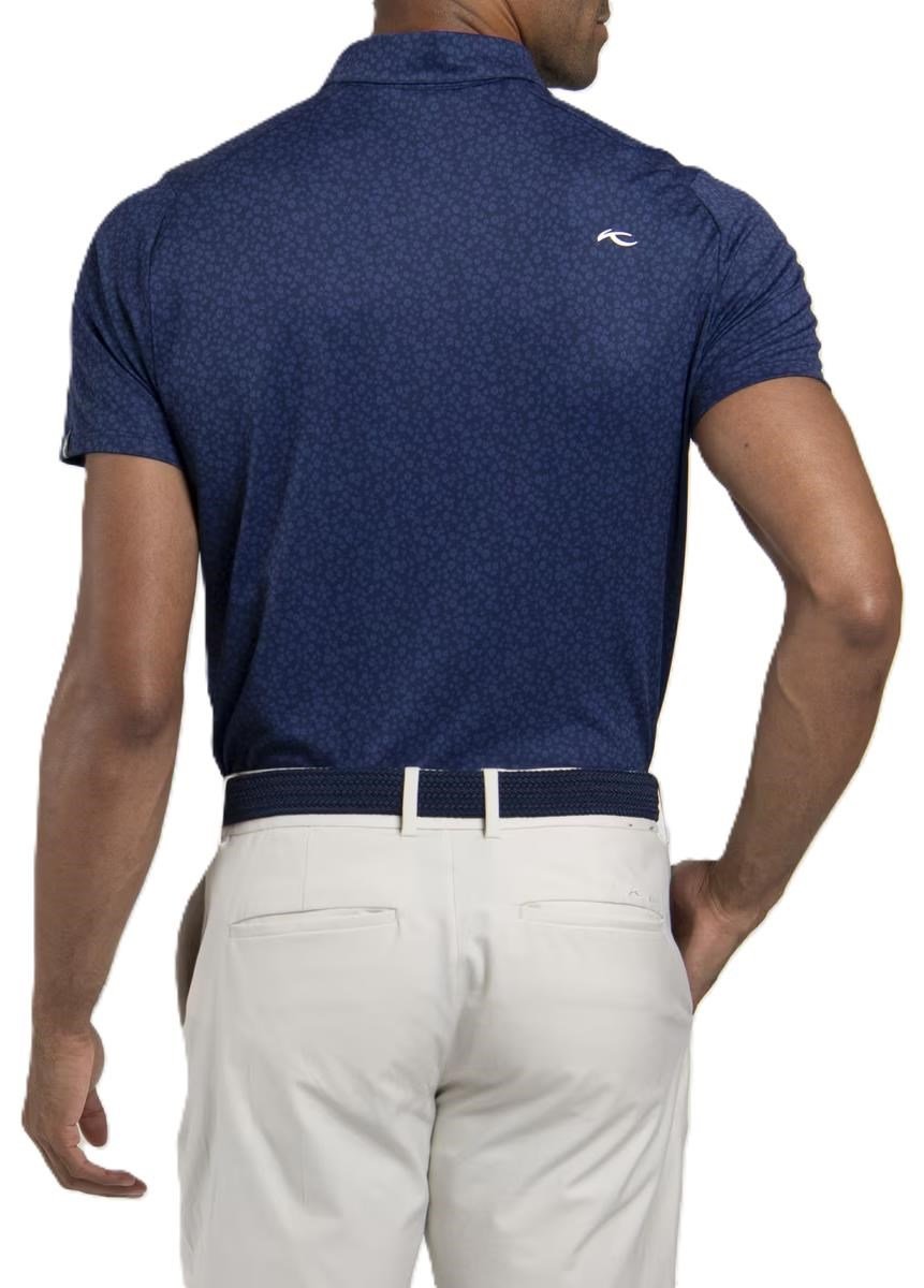 KJUS Lance Printed Herren Poloshirt, atlanta blau