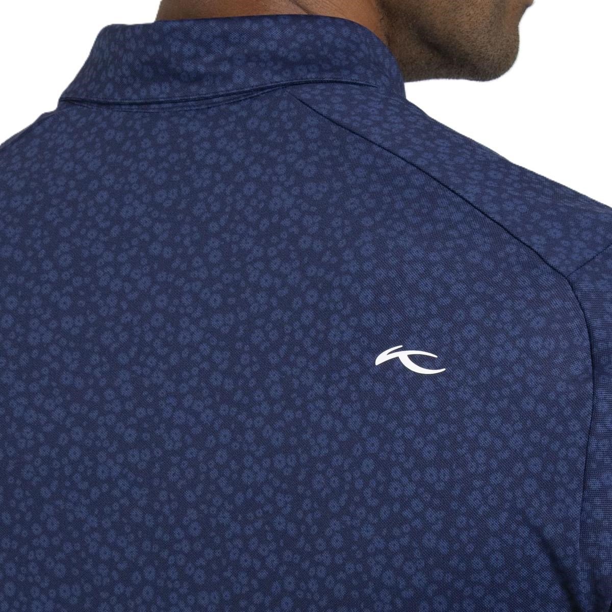 KJUS Lance Printed Herren Poloshirt, atlanta blau
