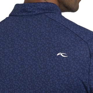 KJUS Lance Printed Herren Poloshirt, atlanta blau