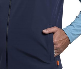 KJUS Downswing Wind Gilet Herren Weste, atlanta blau