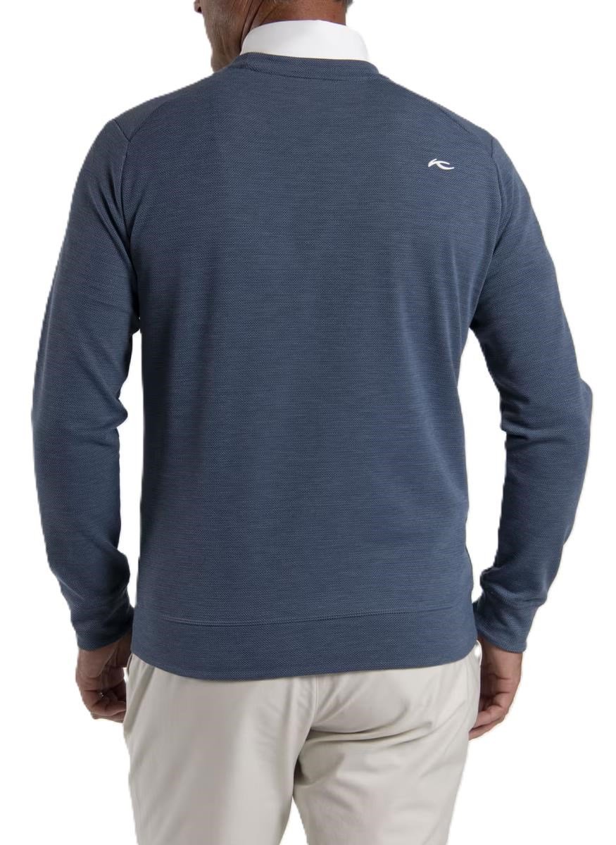KJUS Essentials Crew Neck Herren Sweatshirt, riverbank/atlanta blau