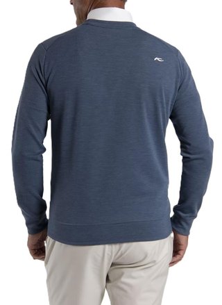 KJUS Essentials Crew Neck Herren Sweatshirt, riverbank/atlanta blau