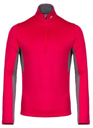 KJUS Hydraulic Midlayer Half-Zip Herren Sweatshirt, rhubarb/pewter