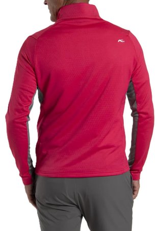 KJUS Hydraulic Midlayer Half-Zip Herren Sweatshirt, rhubarb/pewter