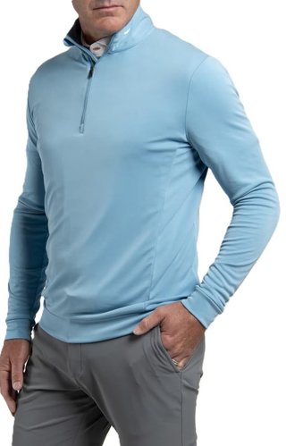 KJUS Kallen Half-Zip Herren Sweatshirt, atlas blau